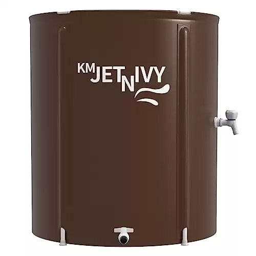 KMJETNIVY Rain Barrel 50G Anti-Collapse Collapsible Rainwater Collection System | Portable Water Storage Tank | Garden Water Catcher