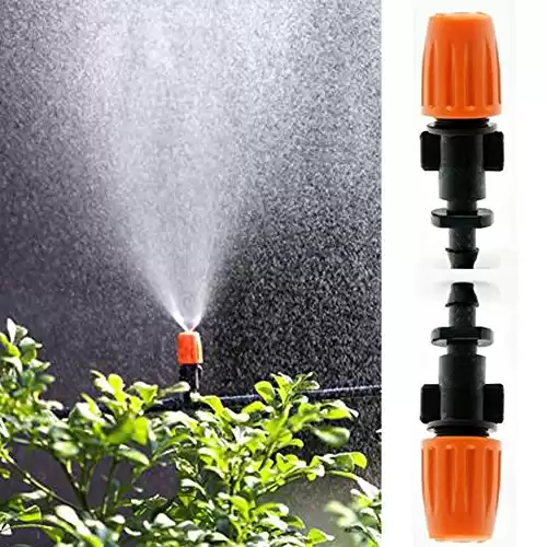 MOIAK 50 Pcs Garden Irrigation Micro Flow Dripper,Sprinklers Emitter System Adjustable Micro Drip Head for Watering System(50Pcs) (15554869582755)