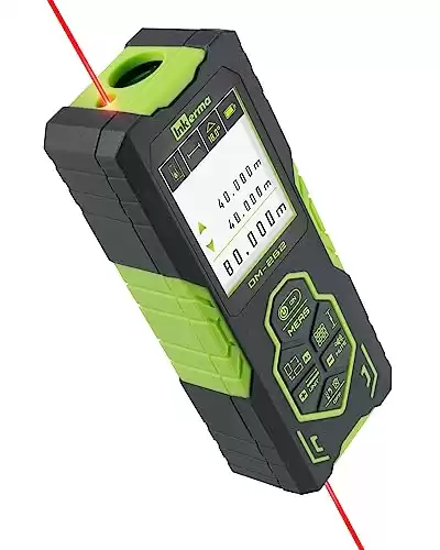 Laser Measurement Tool, Inkerma 262ft Bilateral Laser Distance Meter, DM-262 Laser Tape Measure with Color Backlit LCD Display