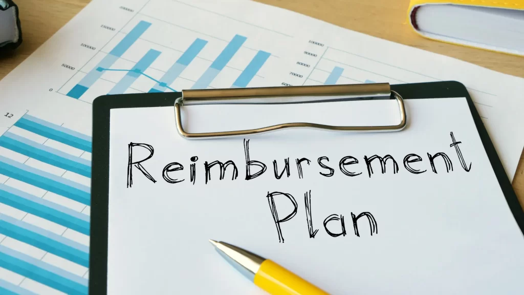 Reimbursement Plan on Magnetic Board, Emphasizing Clear Policy