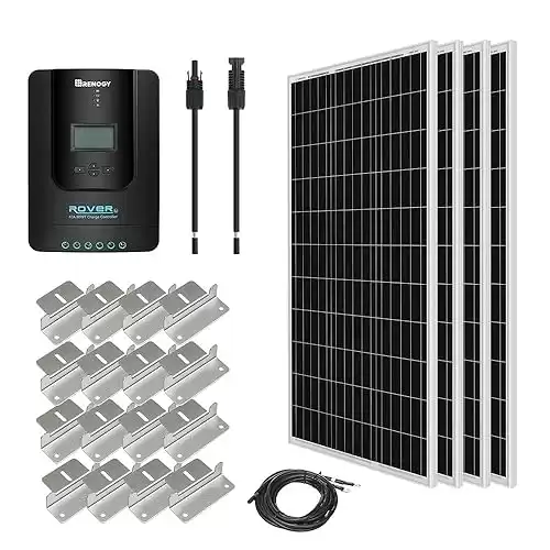 Renogy 400W 12V Monocrystalline Solar Starter Kit - 4x100W Panels