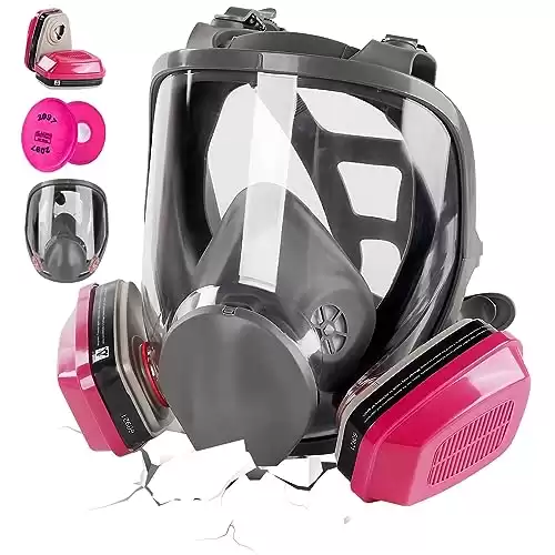 Full Face Respirator Gas Mask 6800 Reusable Respirator Mask with Filters