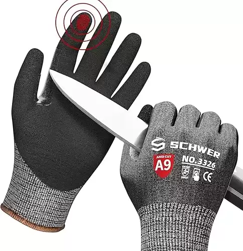 Schwer ProGuard Highest Level Cut Resistant Work Gloves