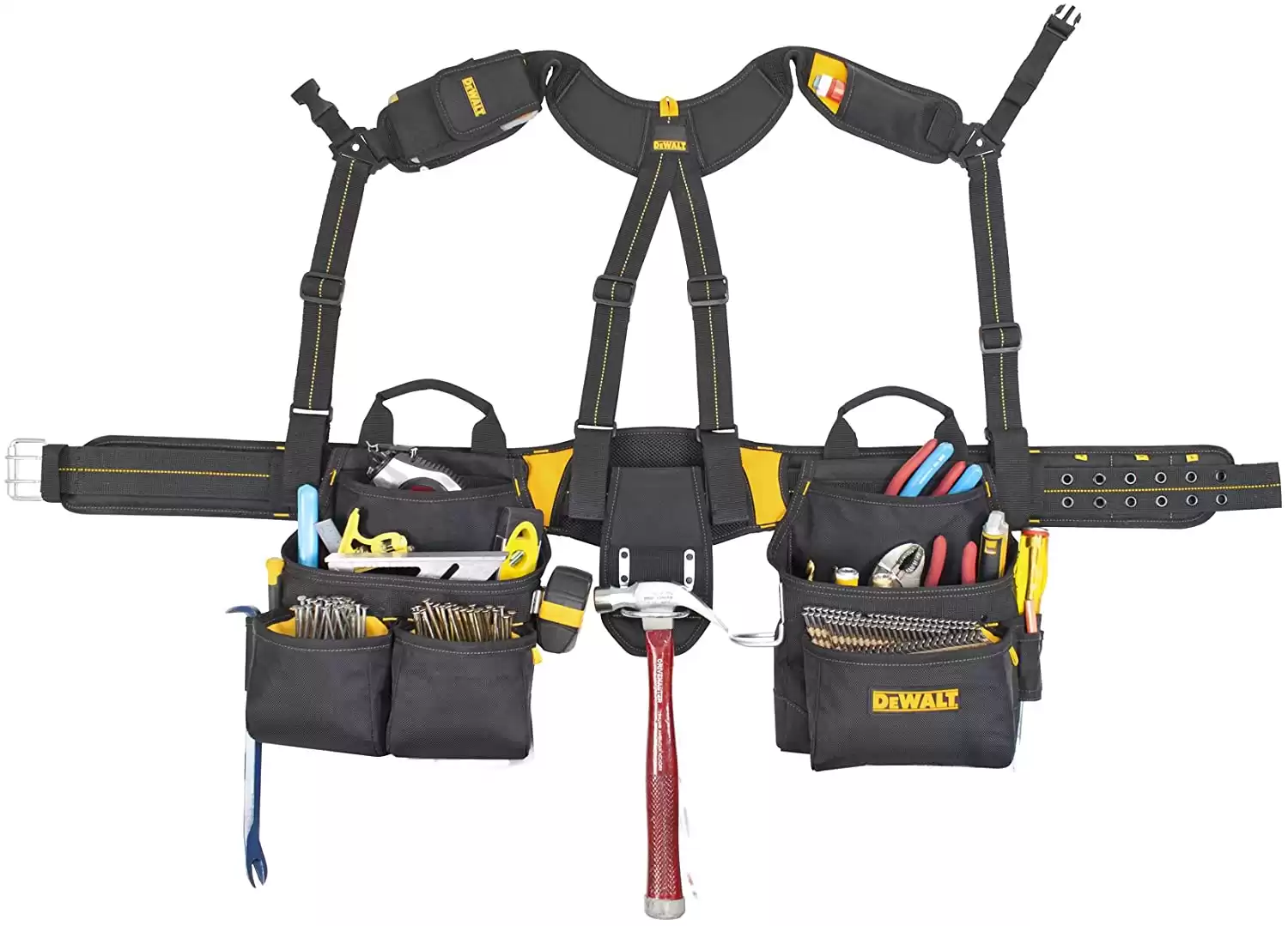 DEWALT DG5617 20-Pocket Pro Framer's Combo Apron with Yoke-Style Suspe